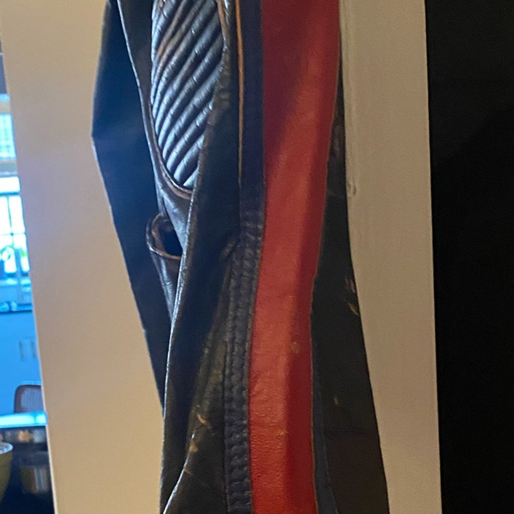 Mens Sixty Moderated Costume Helps leather biker jacket - Picture 7 of 10